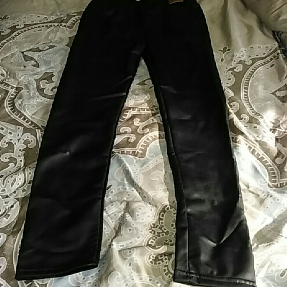 Brand New Black leather Leggings